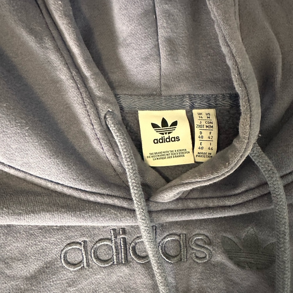 Adidas cropped purple/blue hoodie size M